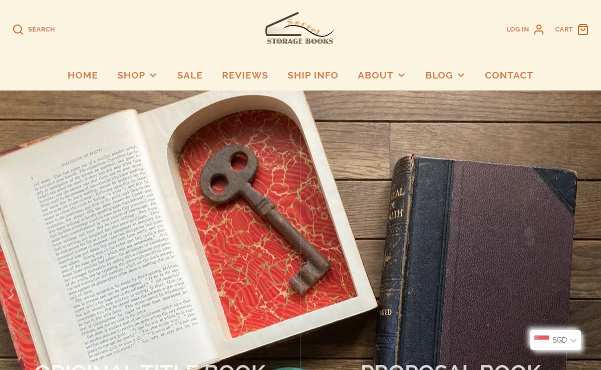 Secret Storage Books - Hollow Books and Book Safes from real books