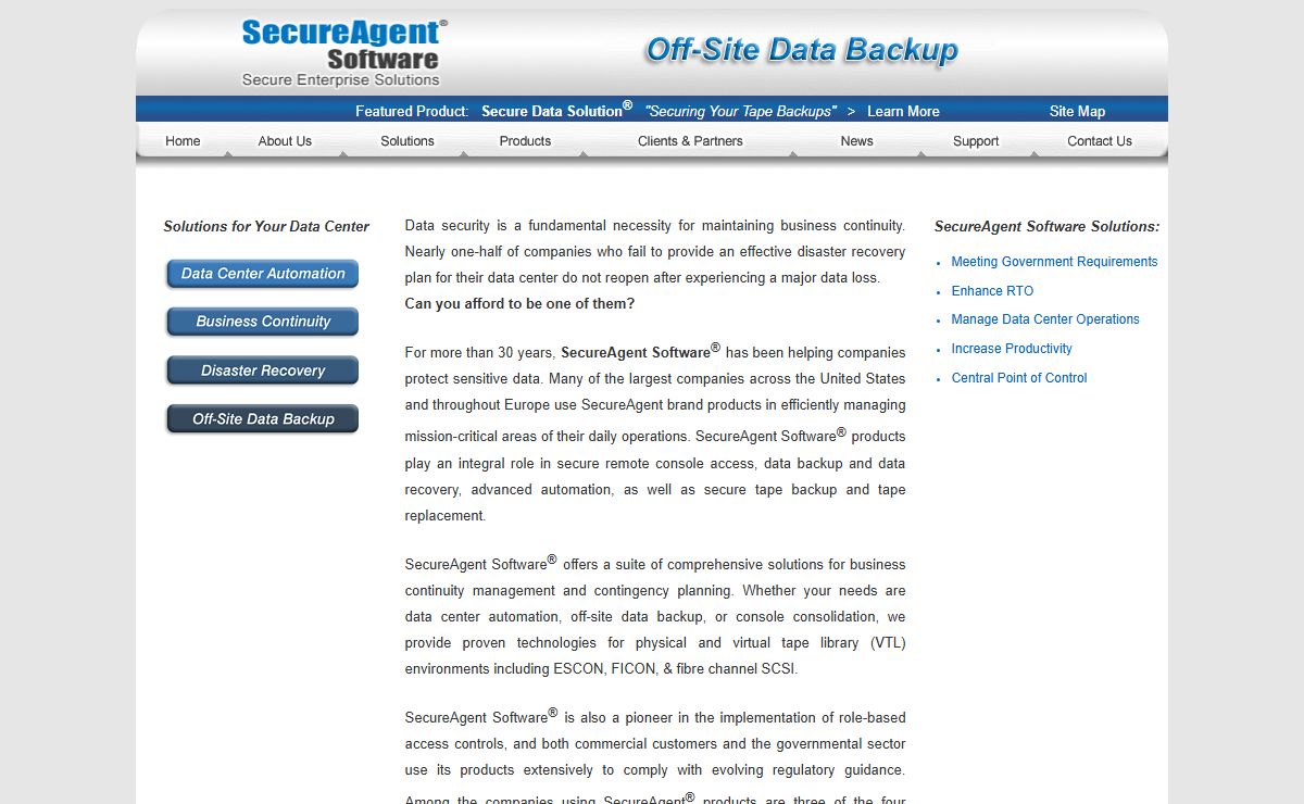 Protect Sensitive Data with SecureAgent Software®