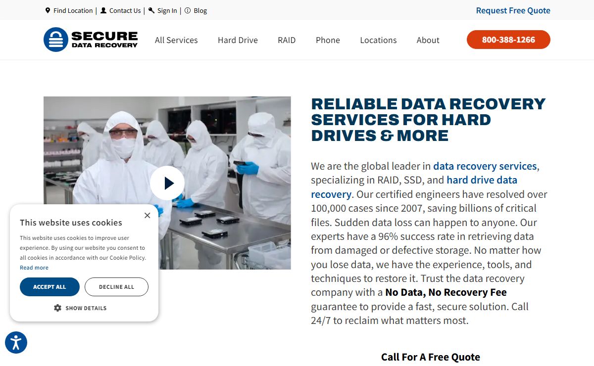 Secure Data Recovery: Expert Data Recovery Company