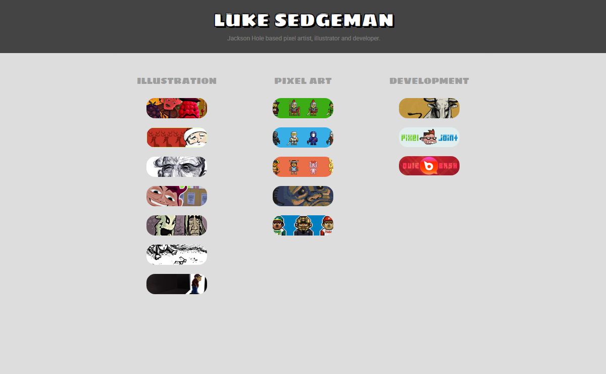 Luke Sedgeman - Illustrator/Developer/Pixel Artist
