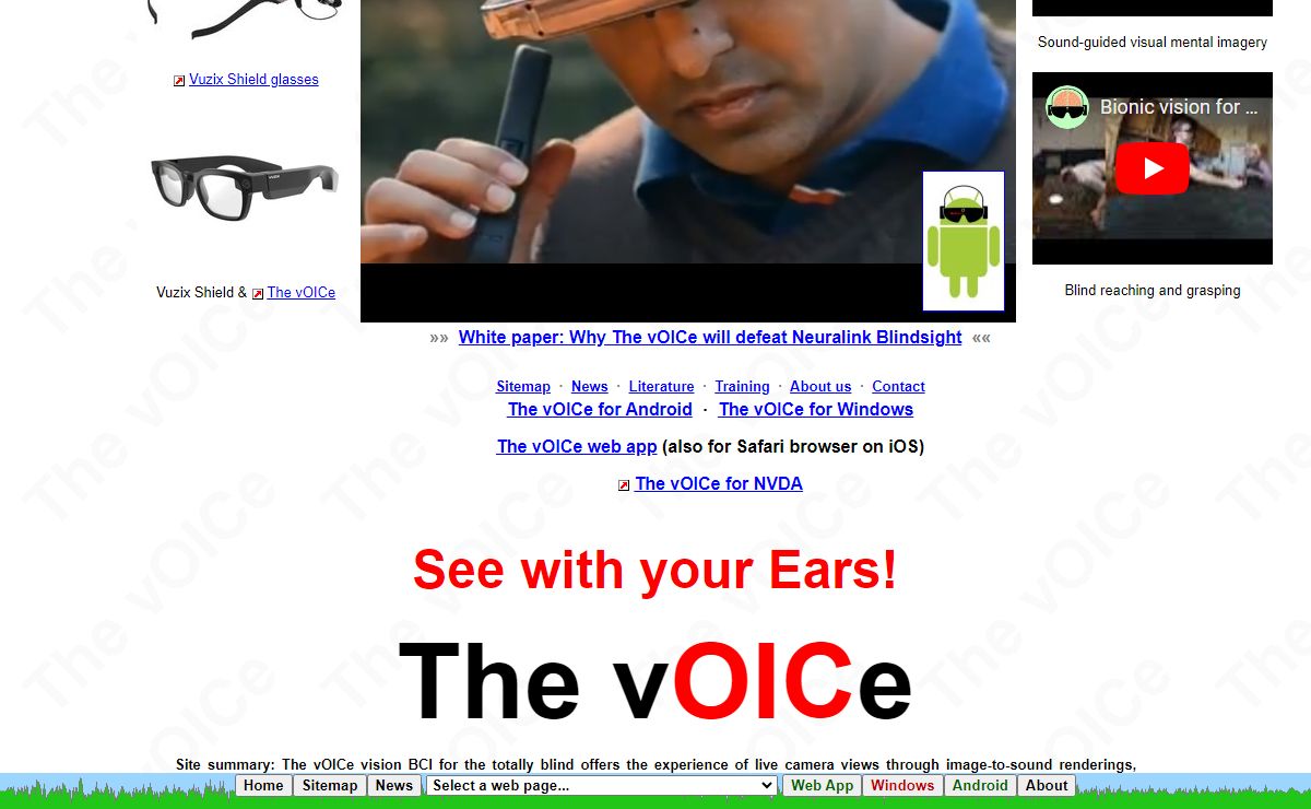 The vOICe - New Frontiers in Artificial Vision