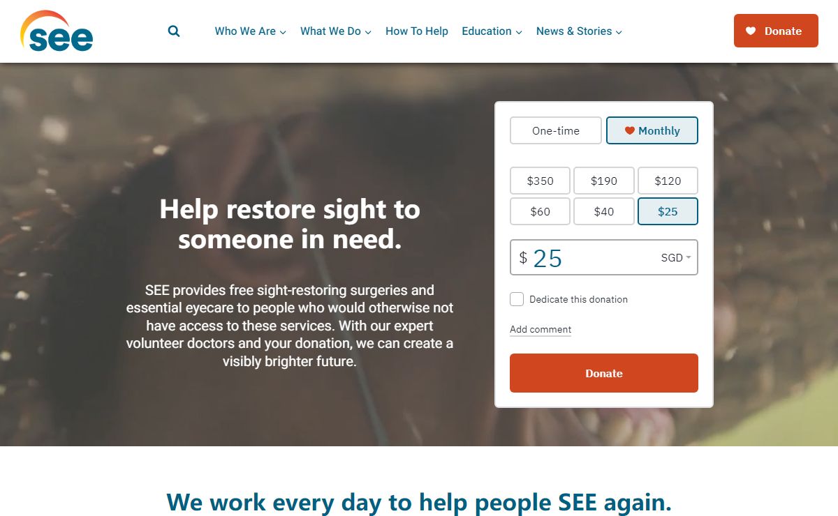 SEE International - Helping End Preventable Blindness