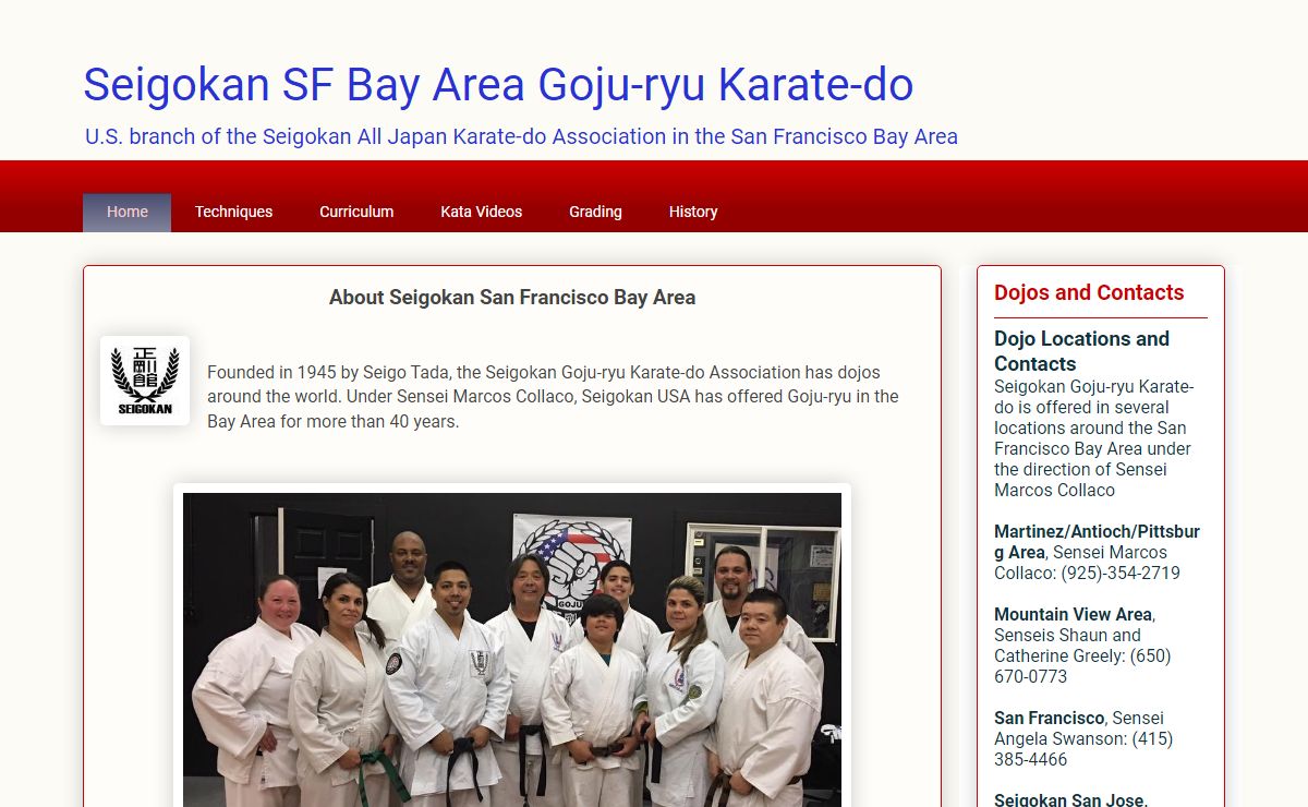 Seigokan SF Bay Area Goju-ryu Karate-do