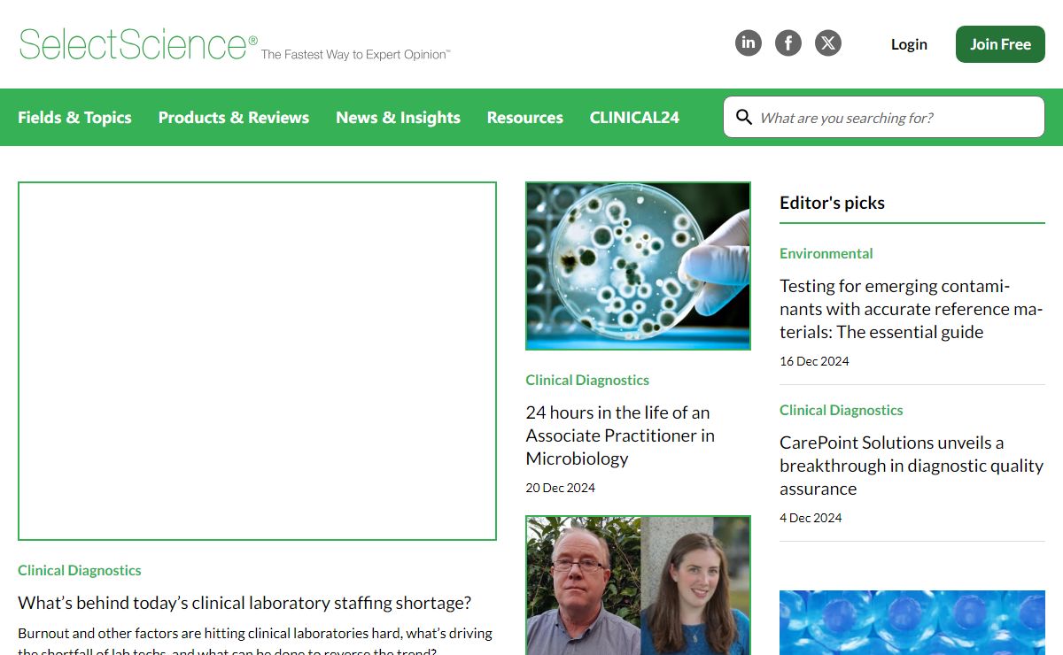 SelectScience | Trusted information for laboratory scientists