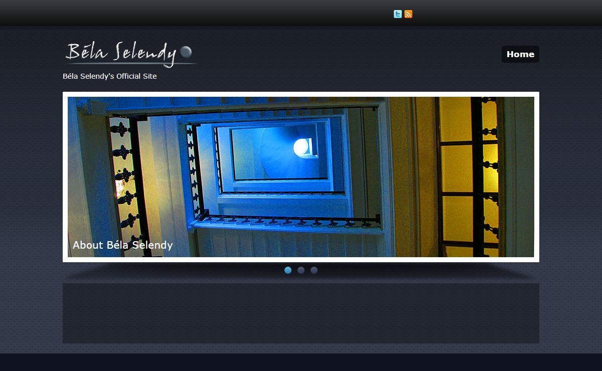 Welcome to Béla Selendy's Official Site | Béla Selendy's Official Site