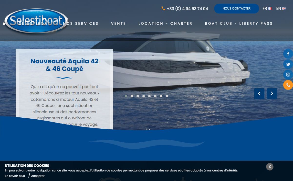 Vente location bateau neuf occasion Fréjus ~ Selestiboat