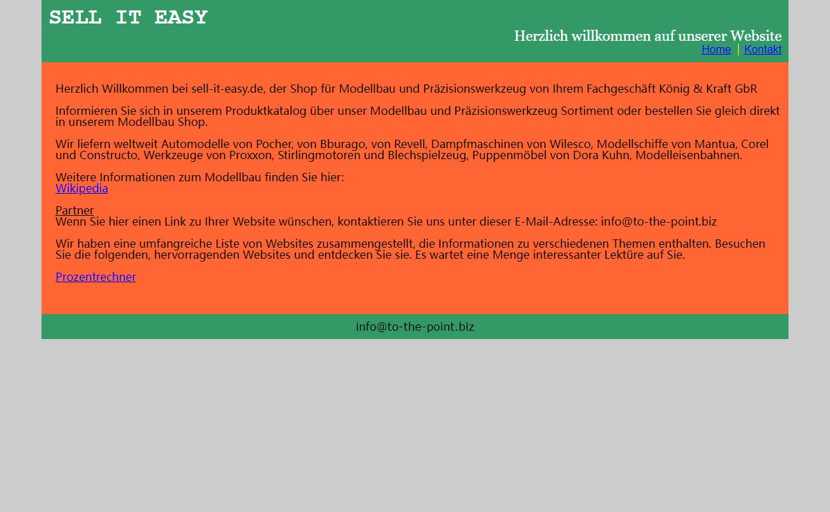 Sell it easy: Modellbau