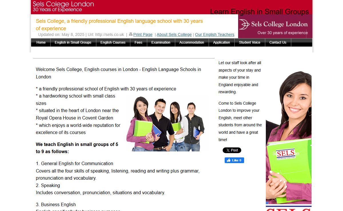 Sels College 2016 | , English courses in London - English Language Schools in London
