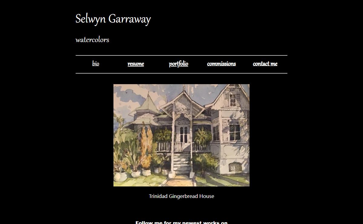 Selwyn Garraway Watercolors - Commission Watercolors of your home and yacht