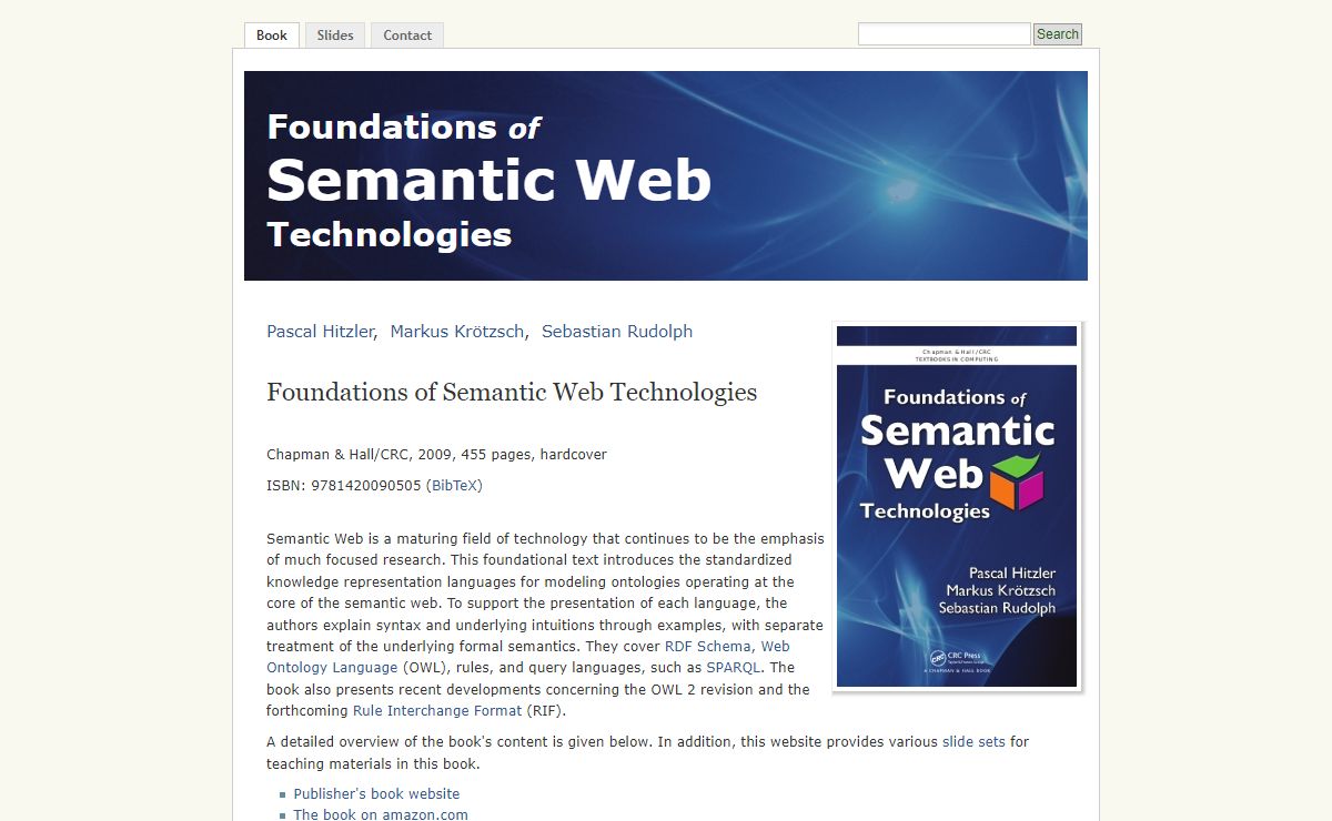 Introduction to Semantic Web Technologies