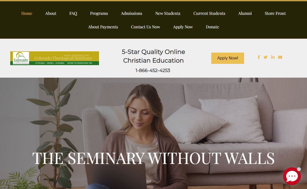 Welcome - Top Online Seminary | Colorado Theological Seminary |Best Affordable Online Seminary