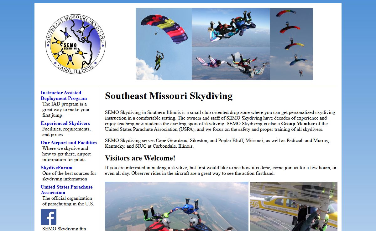 Southeast Missouri Skydiving - Skydive Missouri Illinois