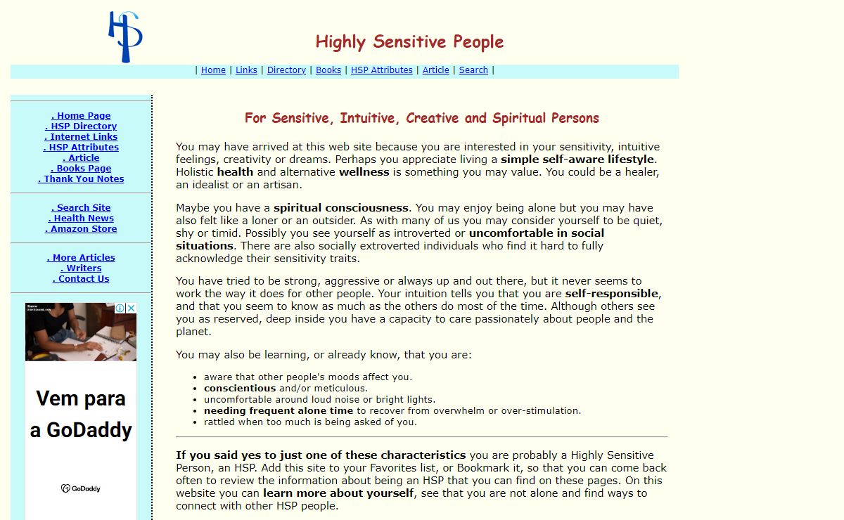 Highly Sensitive Persons HSP People Spiritual Intuitives
