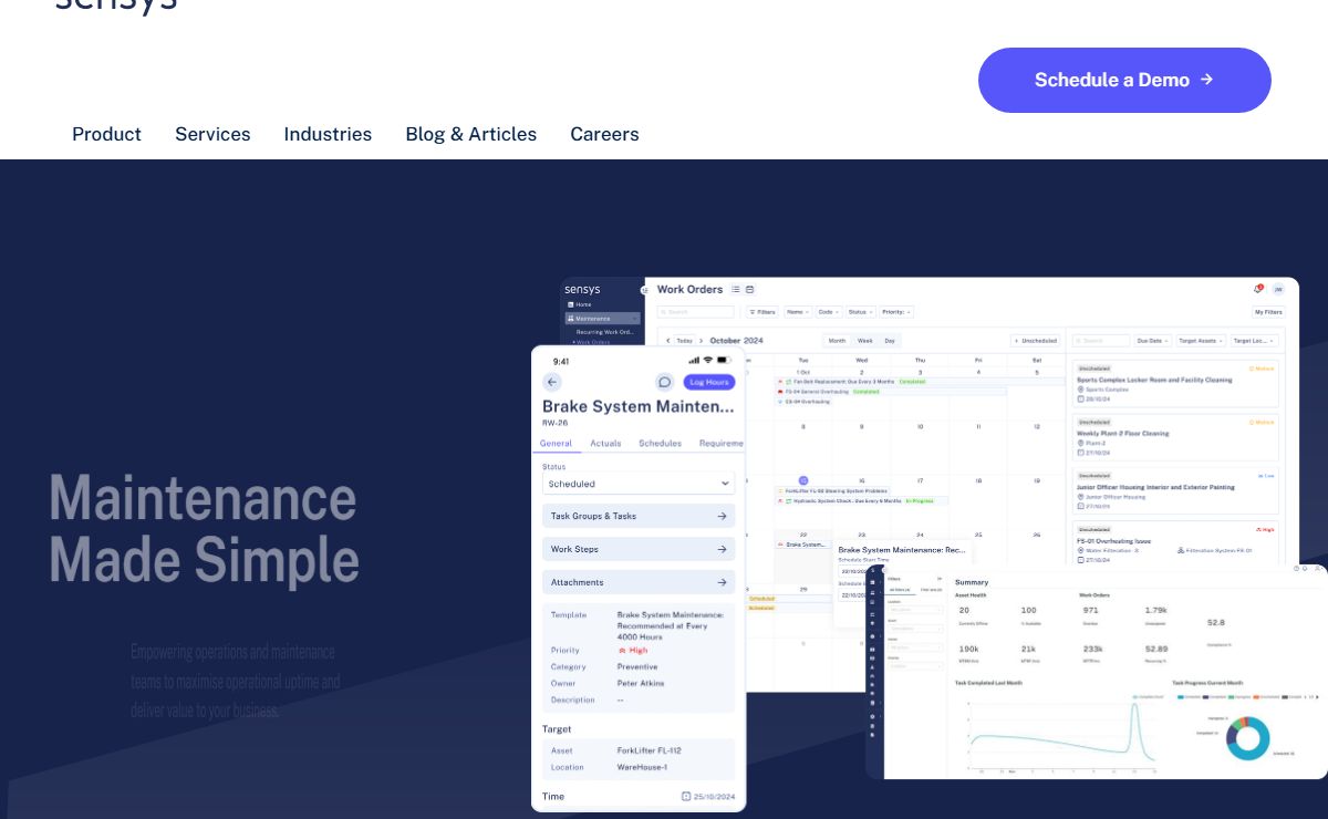 Helping maintenance and service teams succeed - Sensys