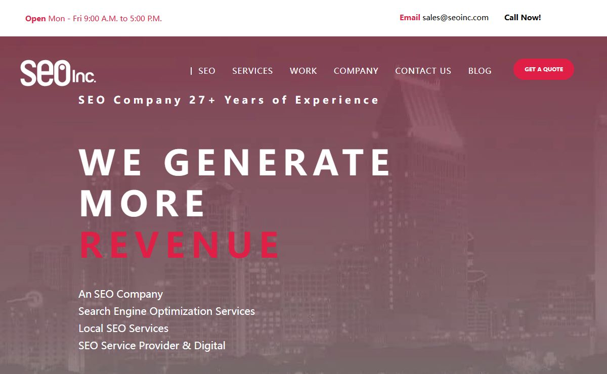 SEO Company | SEO Services | SEO Agency - Ranked #1 In 2025