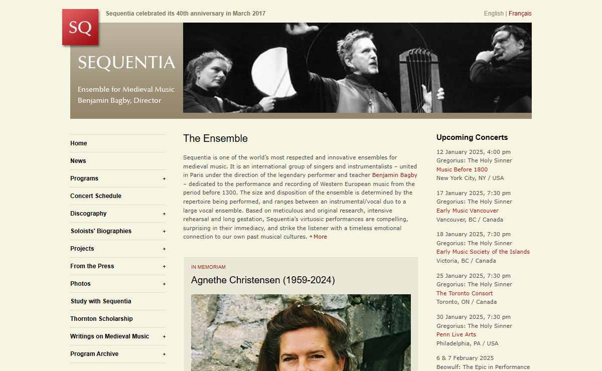 Sequentia - Ensemble for Medieval Music