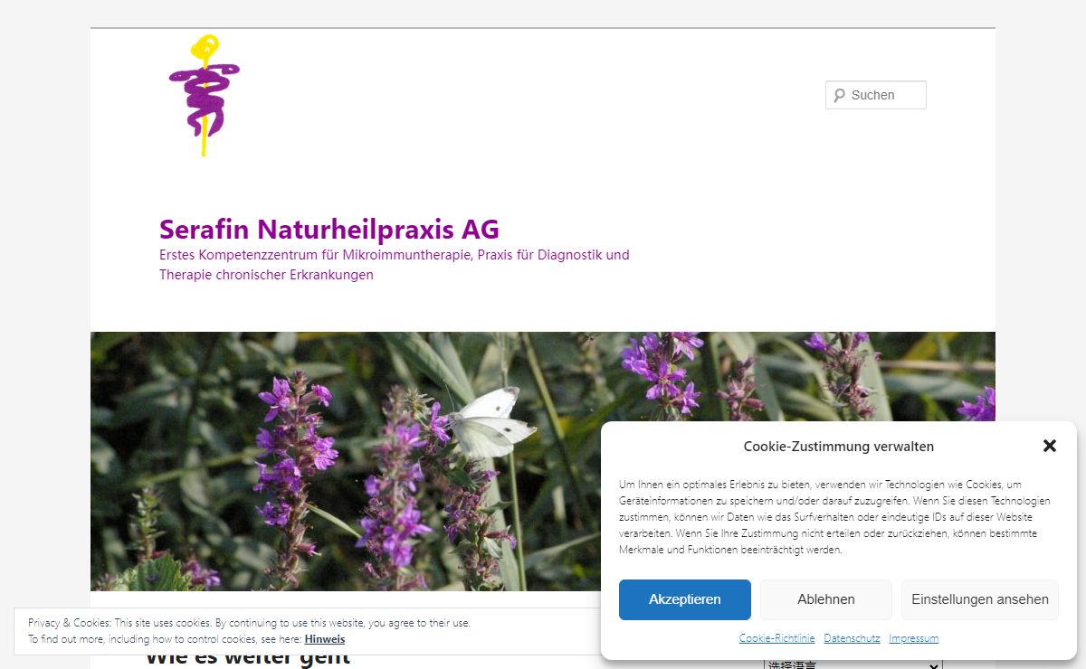 Serafin Naturheilpraxis AG - Erstes Kompetenzzentrum für Mikroimmuntherapie, Praxis für Diagnostik und Therapie chronischer ErkrankungenSerafin Naturheilpraxis AG | Erstes Kompetenzzentrum für Mikroimmuntherapie, Praxis für Diagnostik und Therapie chronischer Erkrankungen