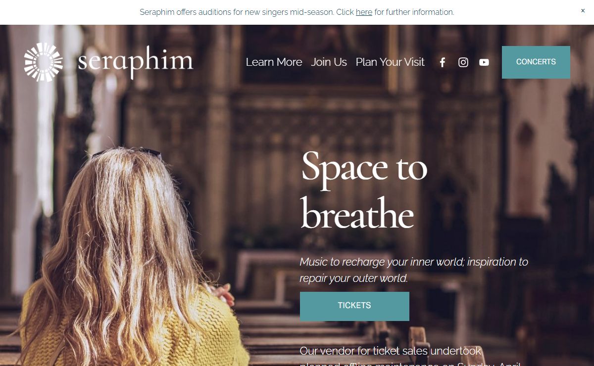 SERAPHIM: Boston's premiere sacred choral ensemble