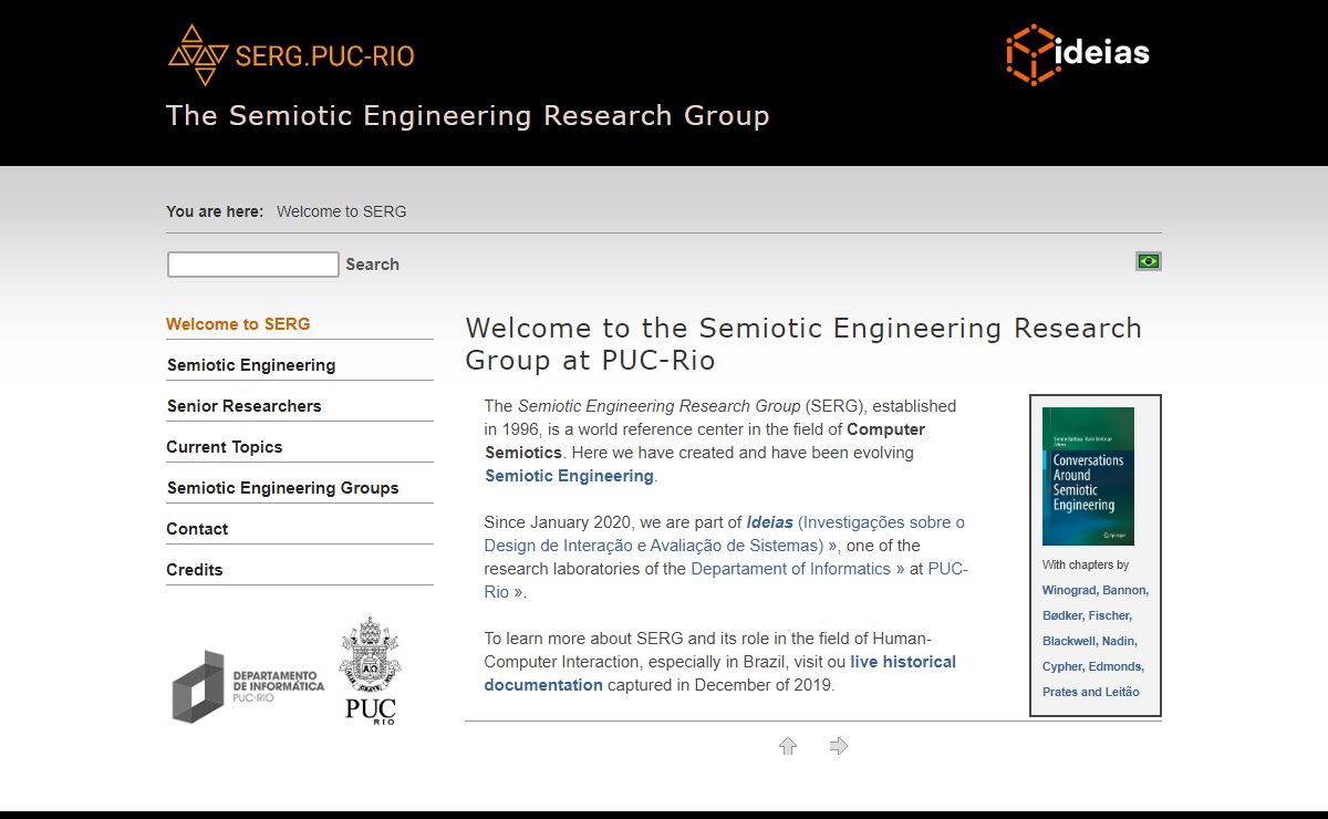 The Semiotic Engineering Research Group - Welcome to SERG