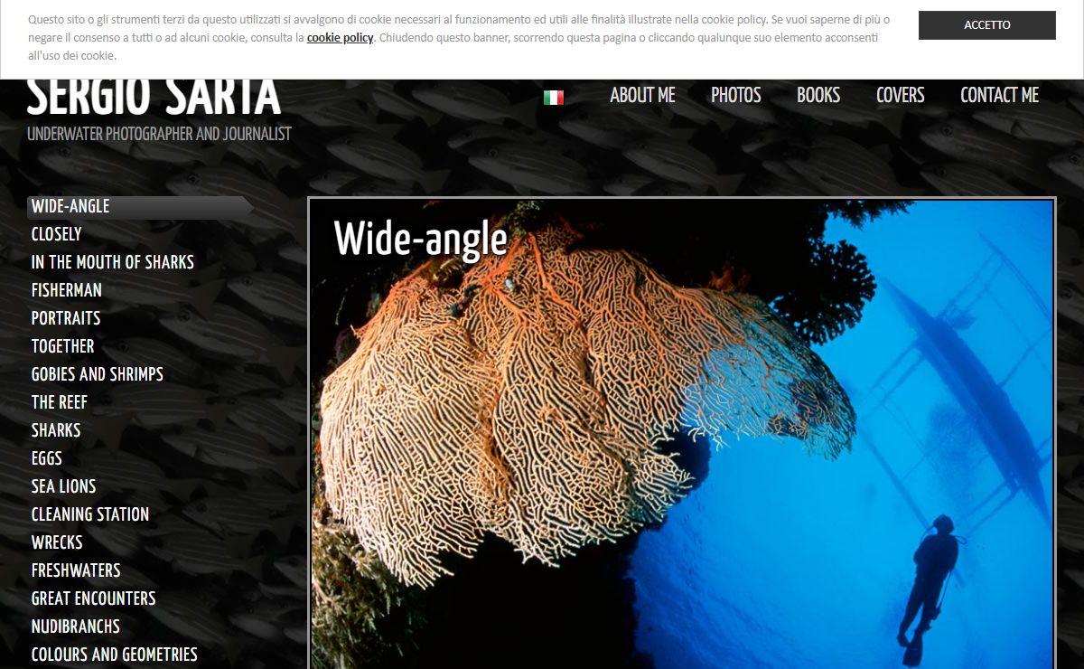 Sergio Sarta Underwater Photographer and Journalist