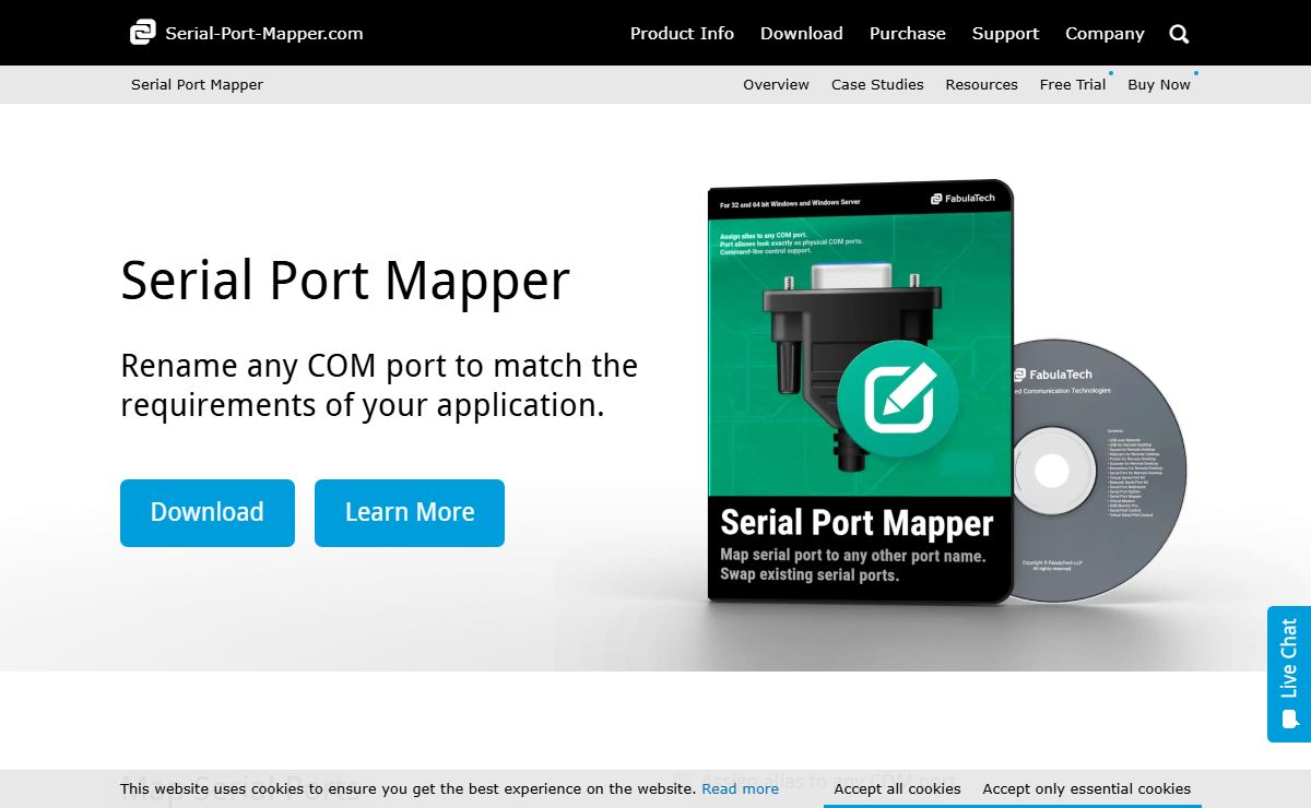 Serial Port Mapper - map COM port - rename COM port