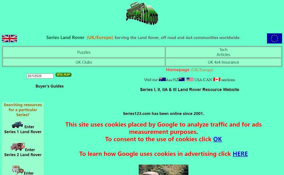 Series 1, 2 and 3 Land Rover: Parts, Restoration, Service & Vehicles for Sale