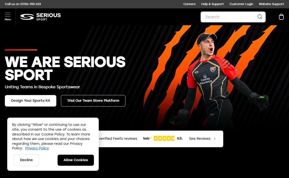 Bespoke Sports Kits & Teamwear | Serious Sport
