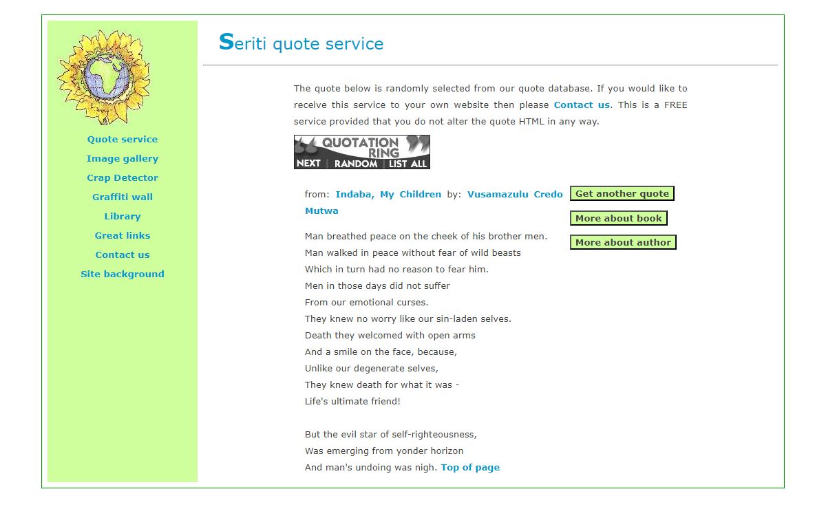 Seriti Quote Service
