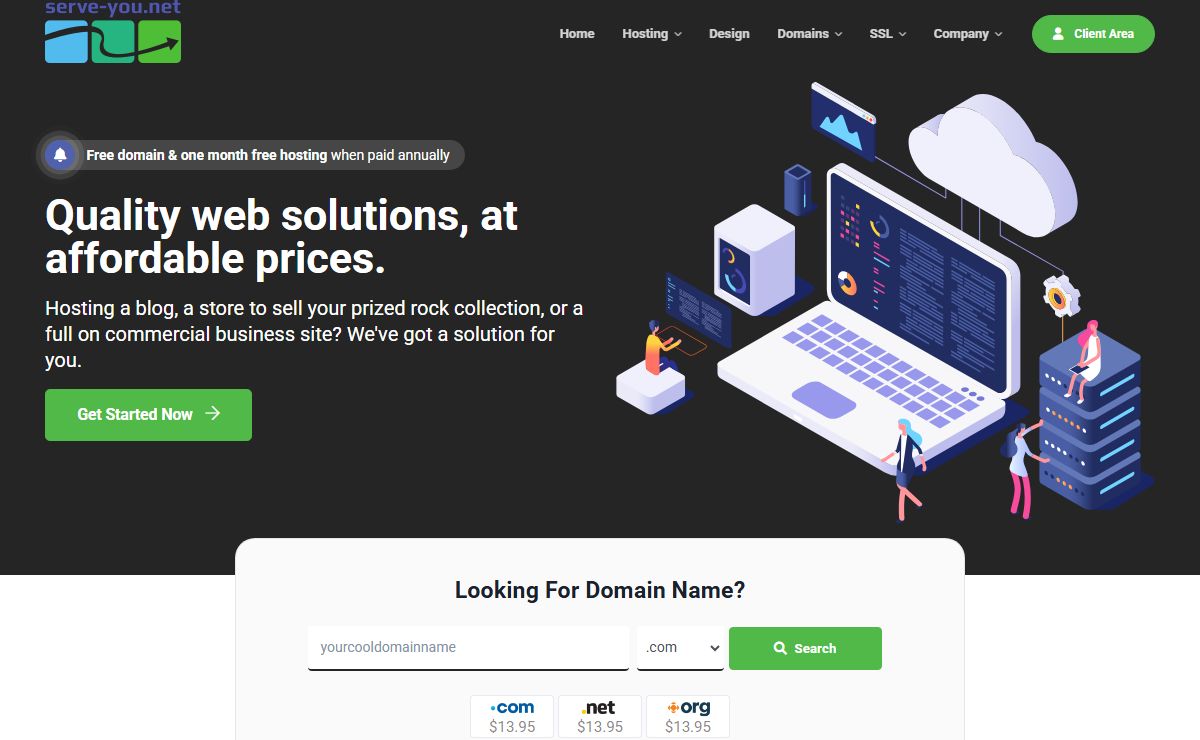 Home | :: serve-you.net :: Affordable hosting & web design services since 2001