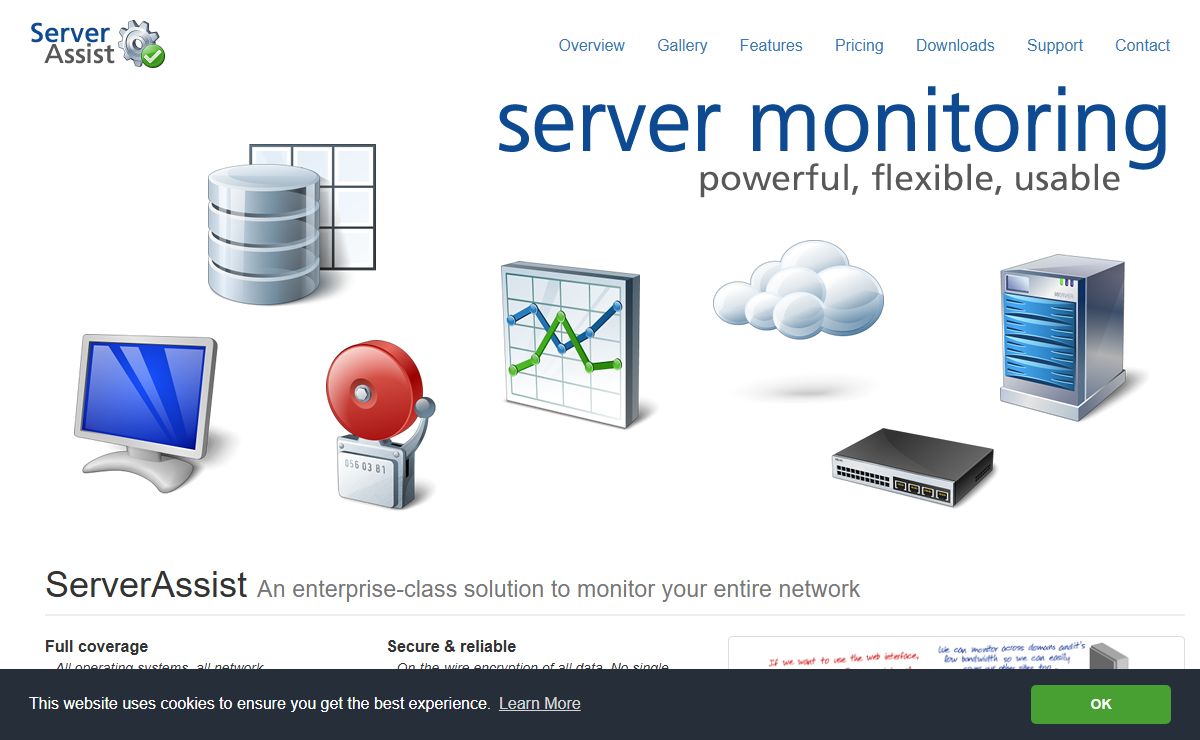 ServerAssist • An enterprise-class solution to monitor your entire network