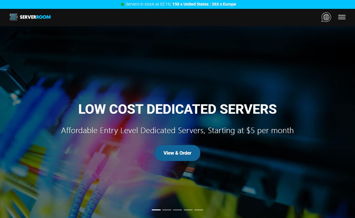 Affordable Dedicated Servers | Starting at $5 – Server Room