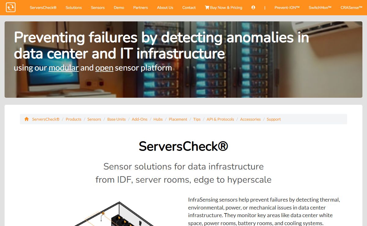 InfraSensing: maximizing reliability & safety by preventing failures in mission critical.