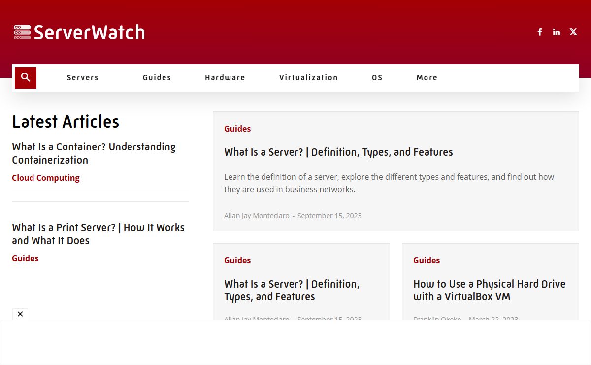 Top Server Resource for News, Reviews & Guides | ServerWatch