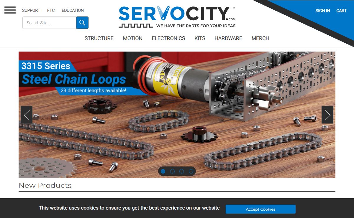 ServoCity® Servos, goBILDA, Gears, Motors and More!