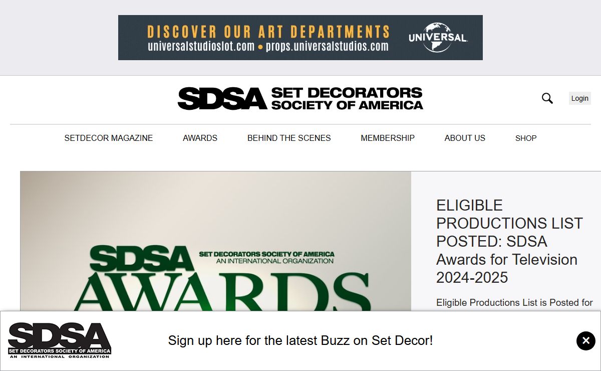 Set Decorators Society of America