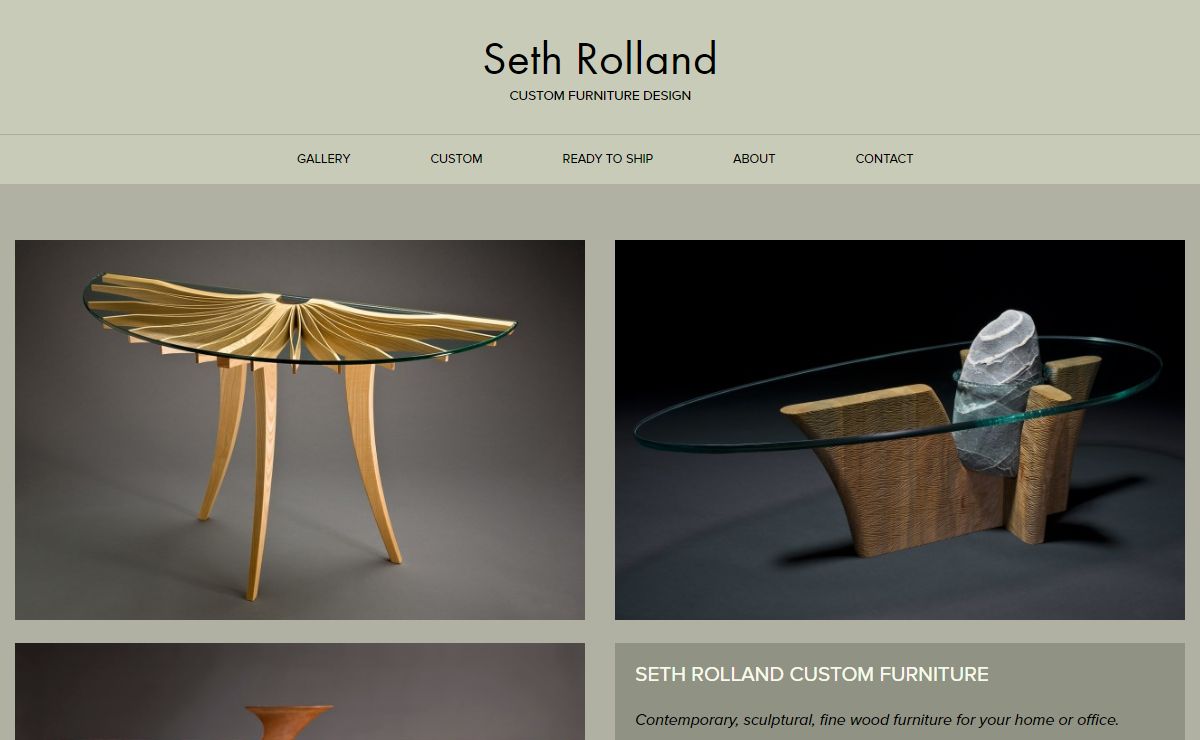 Seth Rolland – Custom Furniture Design