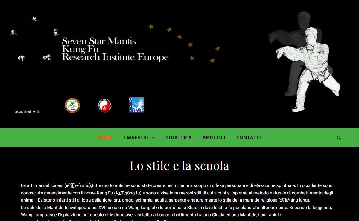 Sito sevenstarmantis.org – Un nuovo sito targato WordPress