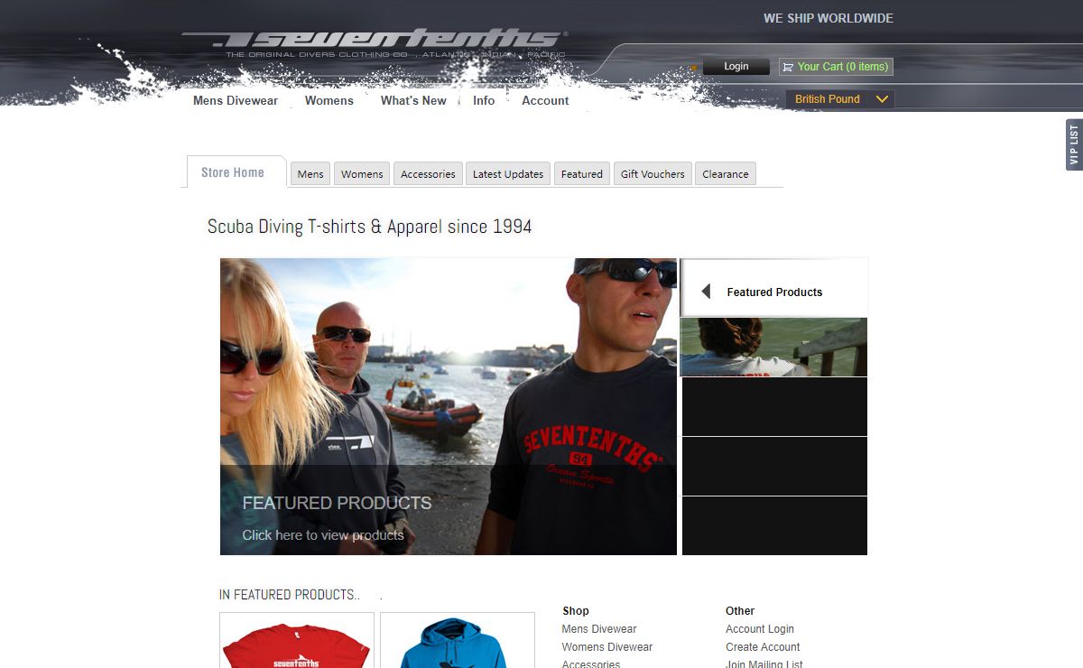 Seven Tenths Divewear - Scuba Diving T-shirts, Clothing, Apparel and Accessories