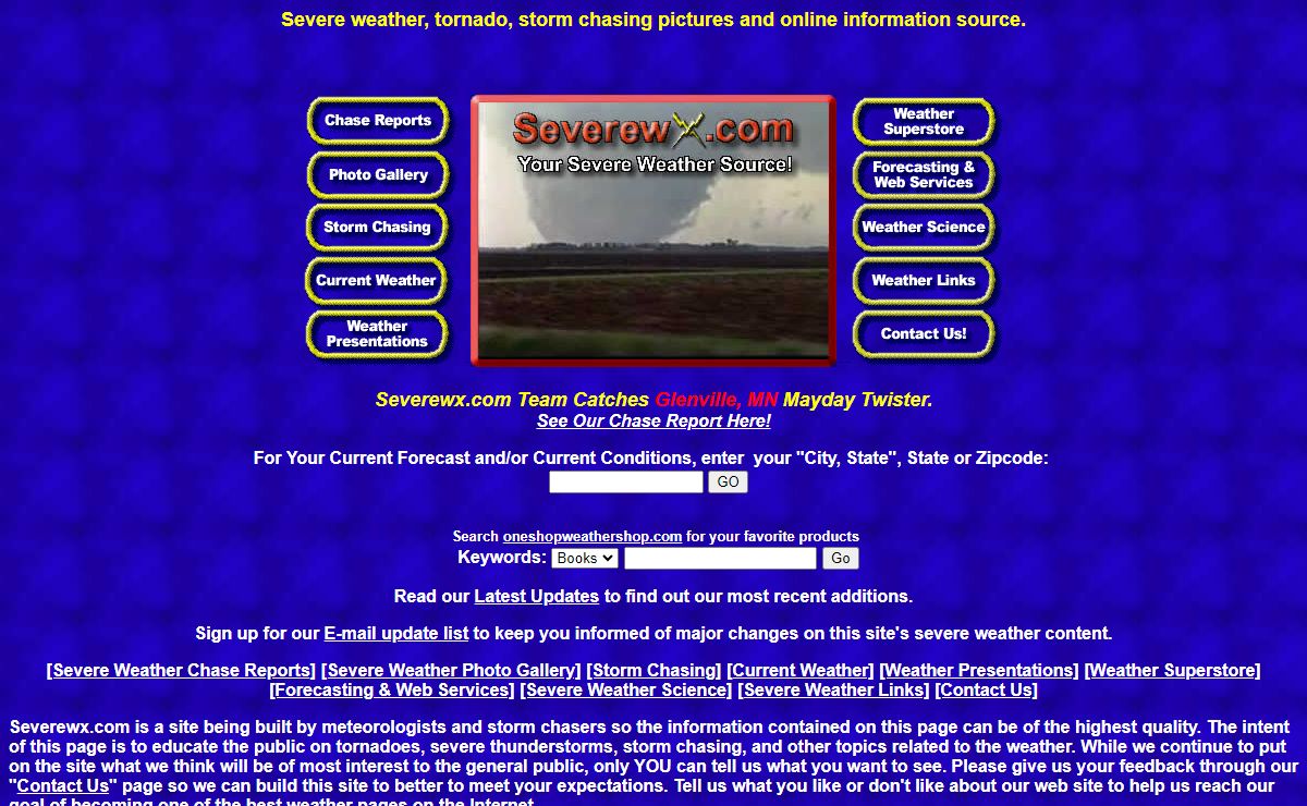 Severe Weather, Tornado, & Storm Chasing Site by Severewx.com