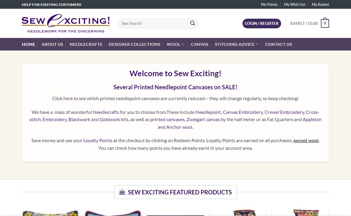 Sew Exciting – Needlework for the Discerning