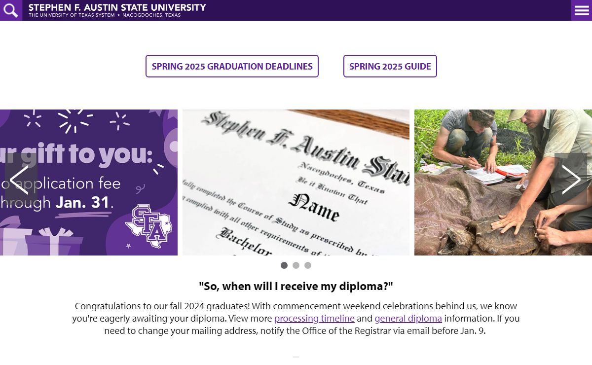 Stephen F. Austin State University | University in Texas
