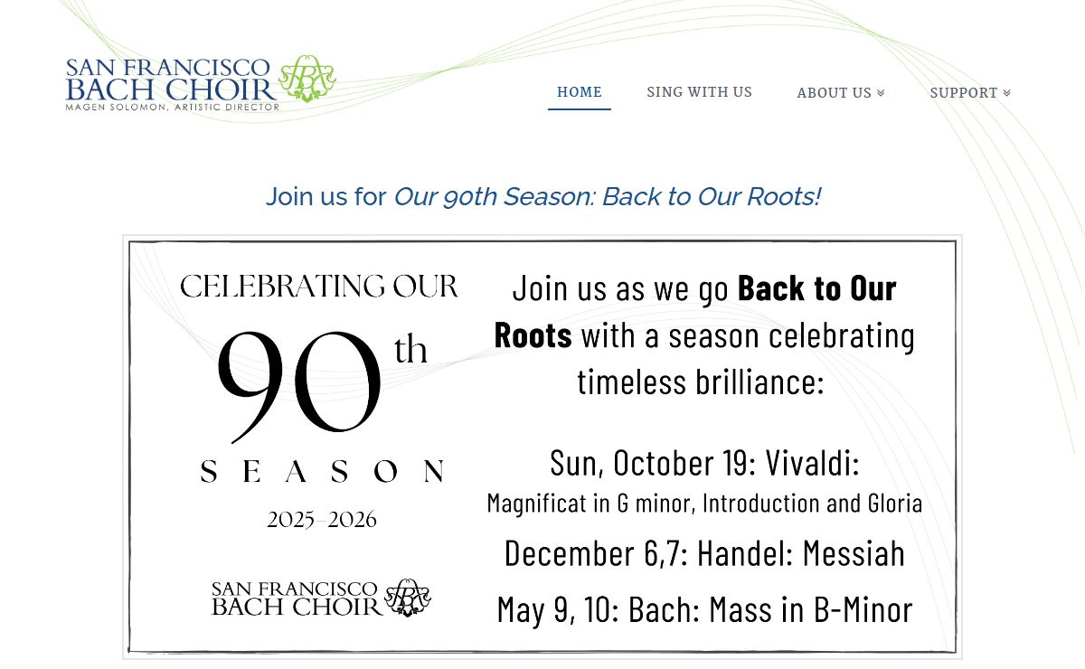SF Bach Choir 2024-25 Season