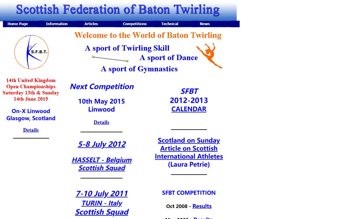 SFBT - Scottish Federation of Baton Twirling