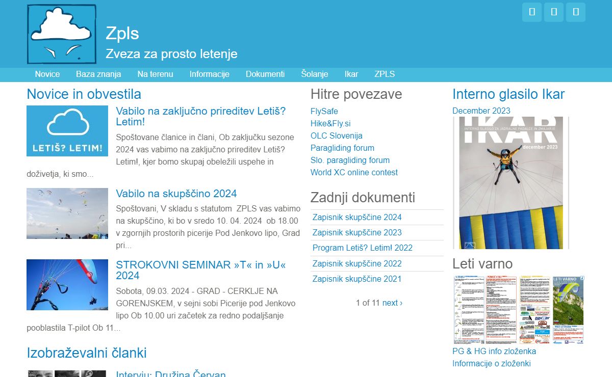 Zpls | Zveza za prosto letenje