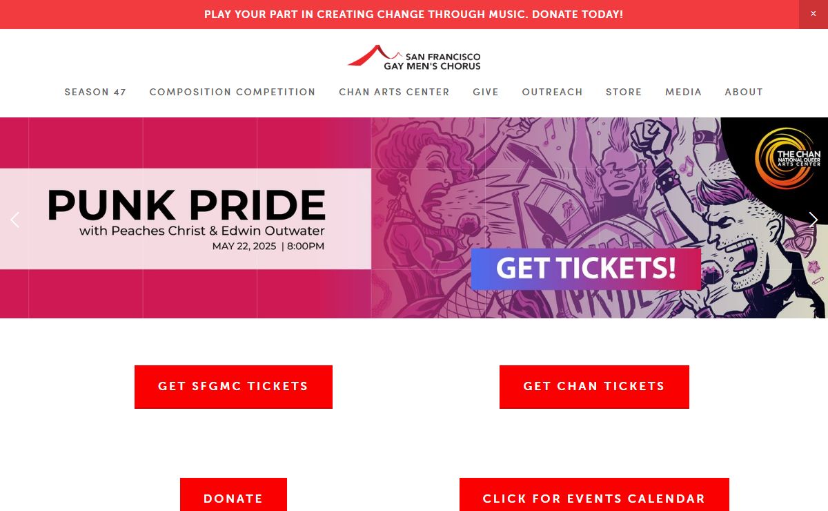 San Francisco Gay Men’s Chorus | SF LGBTQIA+ Community