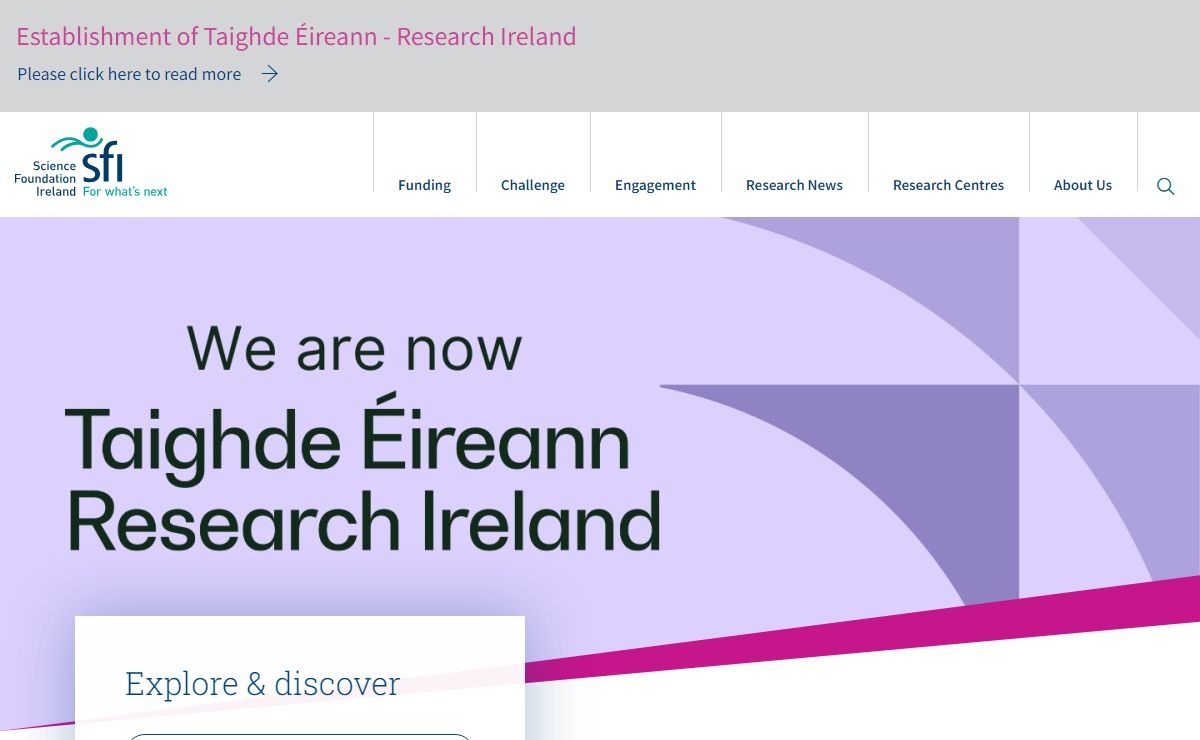 Science Foundation Ireland - For What’s Next