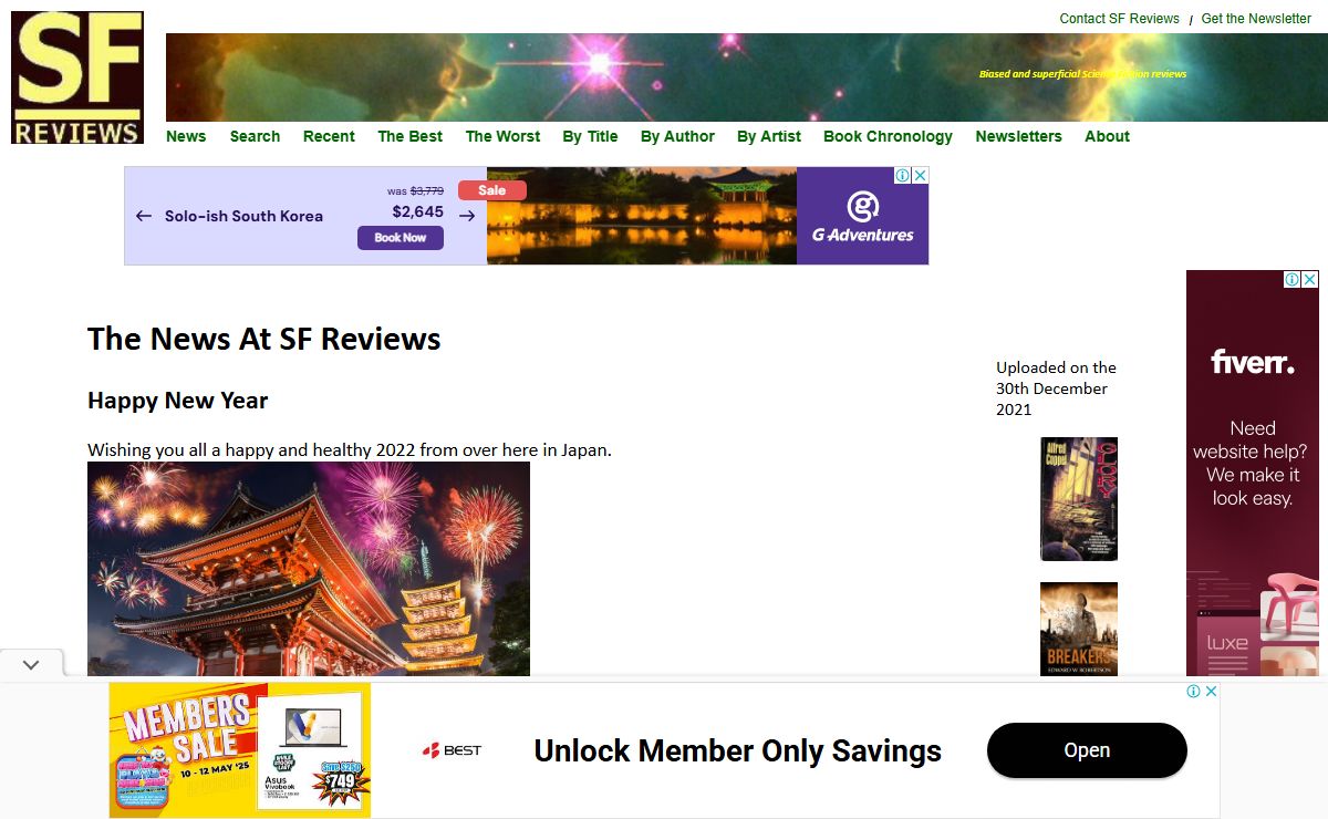 SF Reviews News