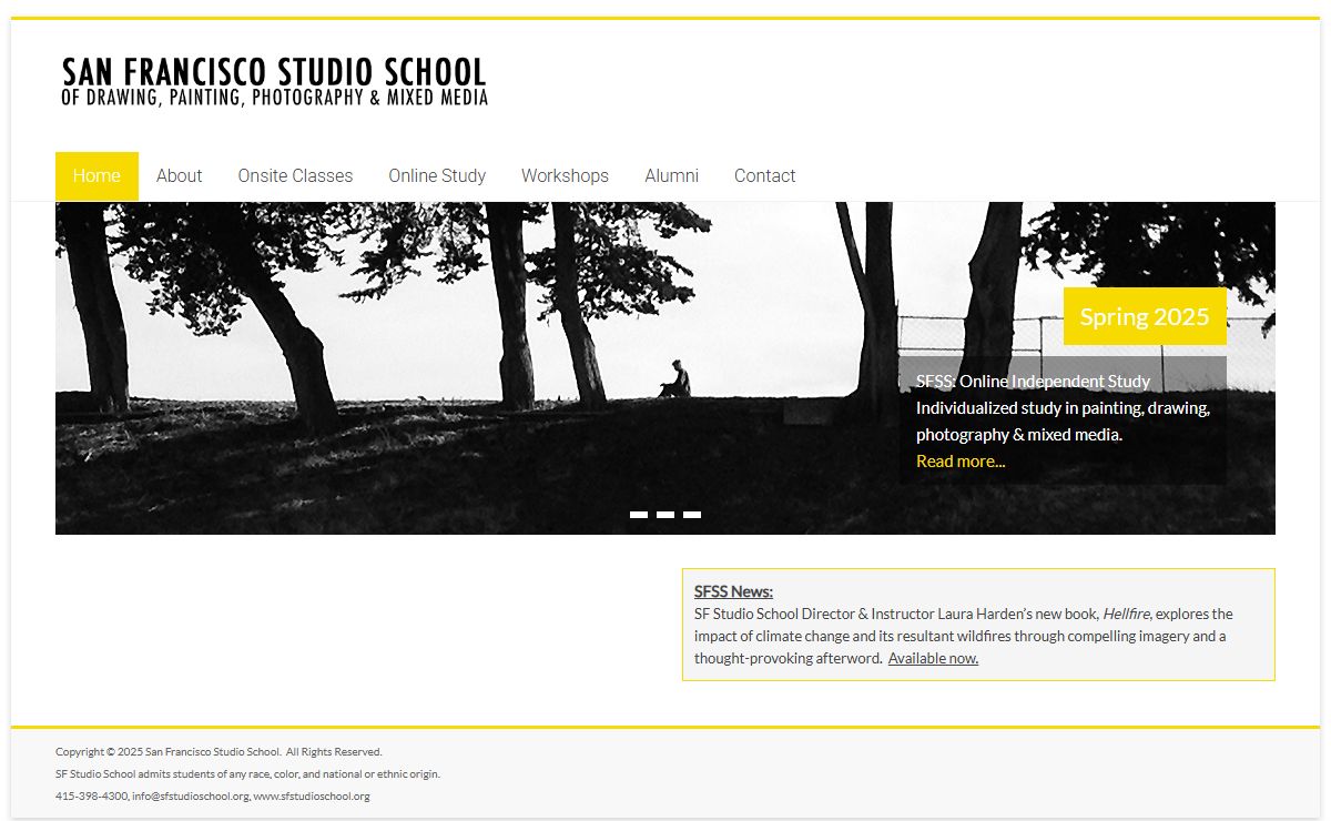 San Francisco Studio School – of Drawing, Painting, Photography & Mixed Media
