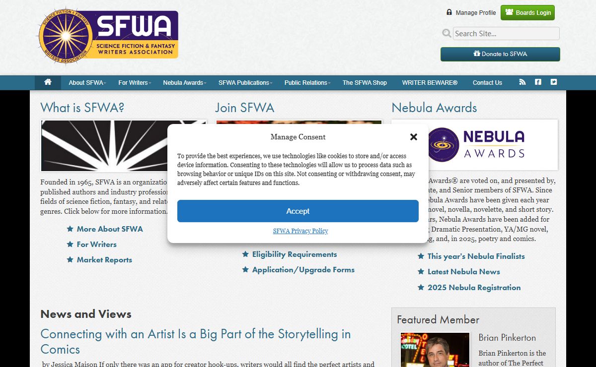 Home | Science Fiction & Fantasy Writers Association