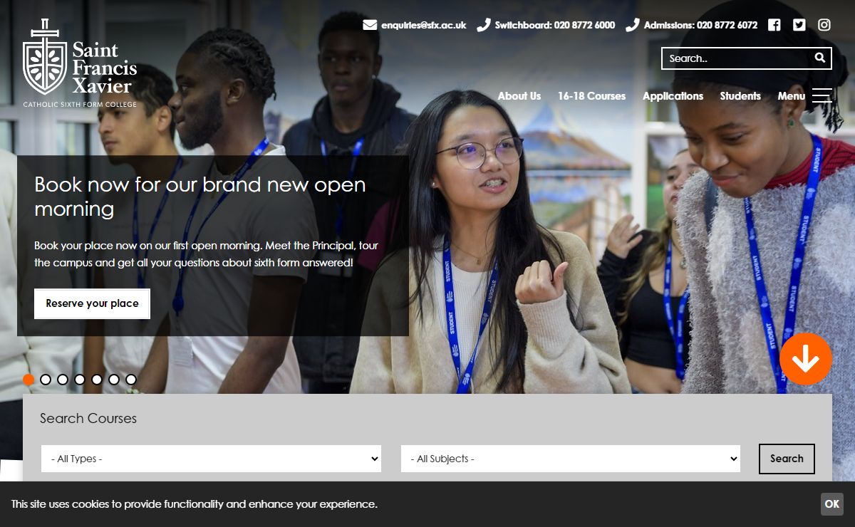 St. Francis Xavier Catholic Sixth Form College - SFX 6th Form College